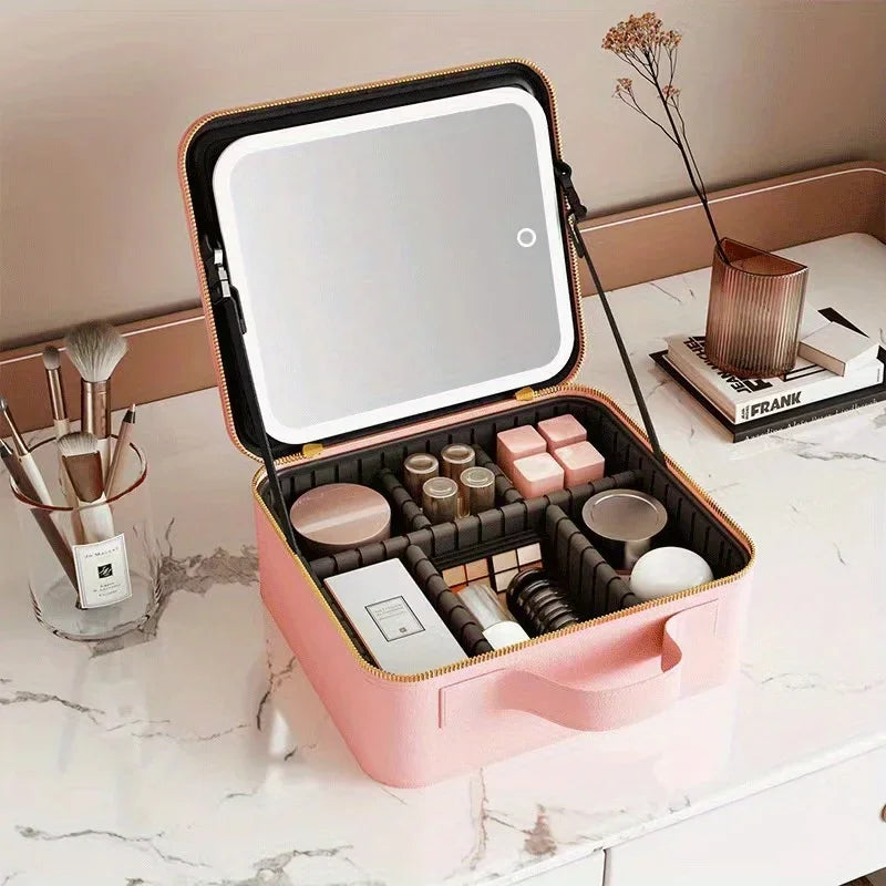 Beautrove Beauty Organizer – LED Spiegel mit verstellbaren Fächern